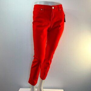 CROWN & IVY Women's Tangelo Orange 5-Pocket Pants - Size 4P - NWT $59.50